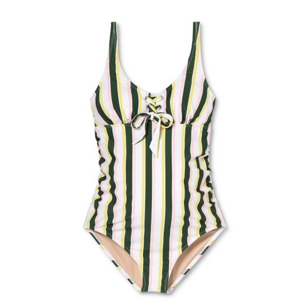 Maternity Swimsuit Ingrid & Isabel Maternity Striped One Piece